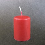 6cm x 4cm Small Pillar Candles - Red